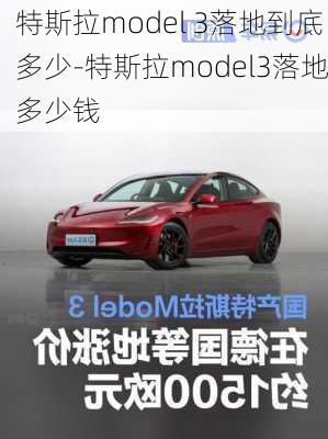 特斯拉model 3落地到底多少-特斯拉model3落地多少钱