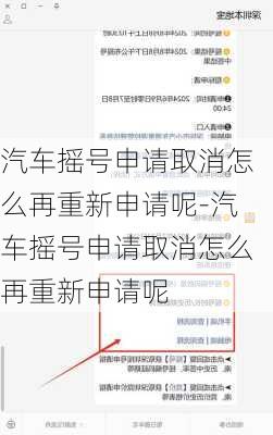 汽车摇号申请取消怎么再重新申请呢-汽车摇号申请取消怎么再重新申请呢
