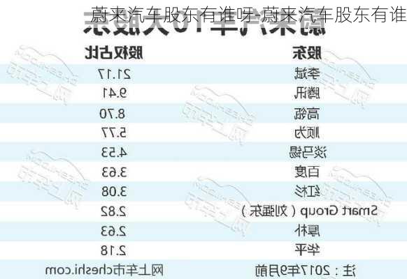 蔚来汽车股东有谁呀-蔚来汽车股东有谁