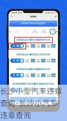 长沙小型汽车违章查询-长沙小汽车违章查询