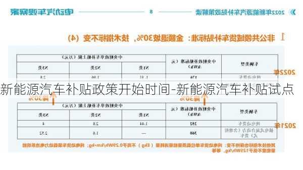 新能源汽车补贴政策开始时间-新能源汽车补贴试点