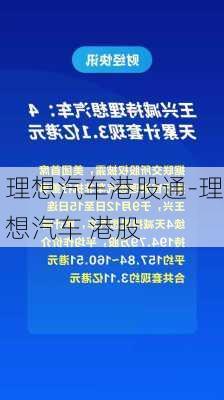 理想汽车港股通-理想汽车 港股