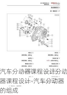 汽车分动器课程设计分动器课程设计-汽车分动器的组成