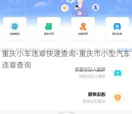 重庆小车违章快速查询-重庆市小型汽车违章查询