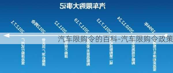 汽车限购令的百科-汽车限购令政策