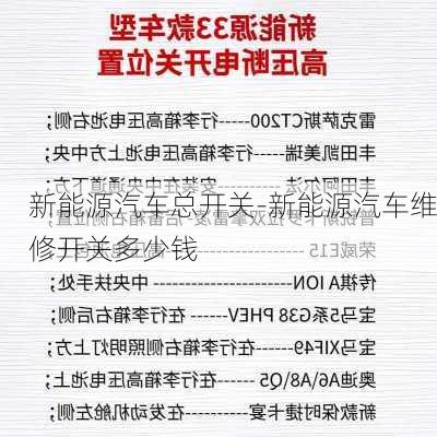 新能源汽车总开关-新能源汽车维修开关多少钱