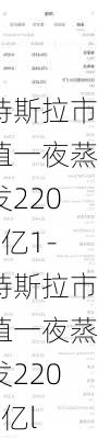 特斯拉市值一夜蒸发2200亿1-特斯拉市值一夜蒸发2200亿l