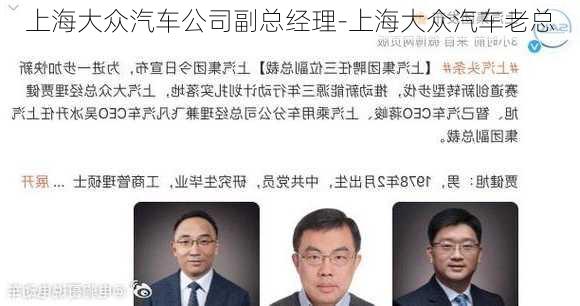 上海大众汽车公司副总经理-上海大众汽车老总