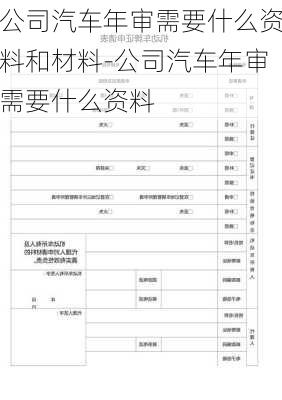 公司汽车年审需要什么资料和材料-公司汽车年审需要什么资料