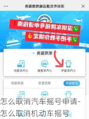 怎么取消汽车摇号申请-怎么取消机动车摇号