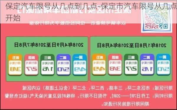 保定汽车限号从几点到几点-保定市汽车限号从几点开始