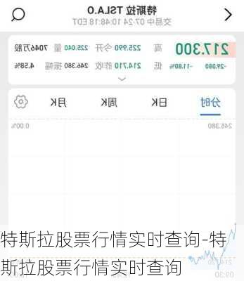 特斯拉股票行情实时查询-特斯拉股票行情实时查询