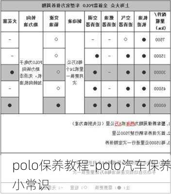 polo保养教程-polo汽车保养小常识