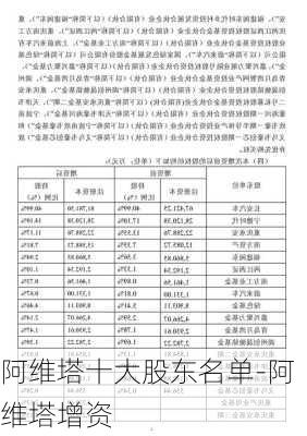 阿维塔十大股东名单-阿维塔增资