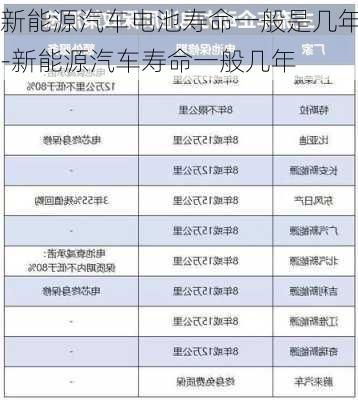 新能源汽车电池寿命一般是几年-新能源汽车寿命一般几年