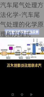 汽车尾气处理方法化学-汽车尾气处理的化学原理和方程式