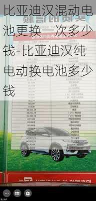 比亚迪汉混动电池更换一次多少钱-比亚迪汉纯电动换电池多少钱