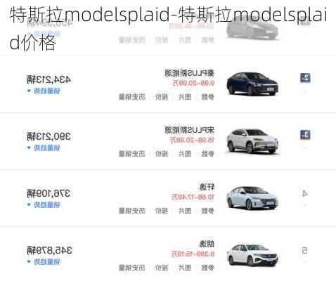 特斯拉modelsplaid-特斯拉modelsplaid价格