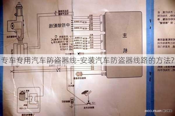 专车专用汽车防盗器线-安装汽车防盗器线路的方法?