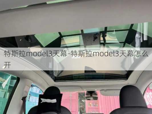 特斯拉model3天幕-特斯拉model3天幕怎么开