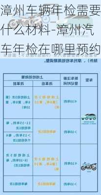 漳州车辆年检需要什么材料-漳州汽车年检在哪里预约