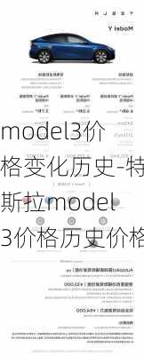 model3价格变化历史-特斯拉model3价格历史价格