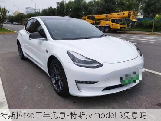 特斯拉fsd三年免息-特斯拉model 3免息吗