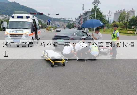 浙江交警遭特斯拉撞击事故-浙江交警遭特斯拉撞击