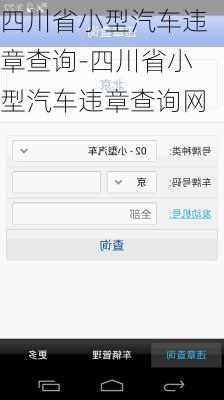 四川省小型汽车违章查询-四川省小型汽车违章查询网