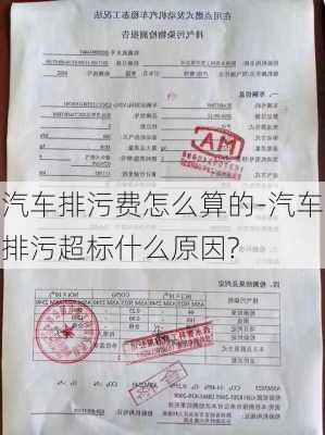 汽车排污费怎么算的-汽车排污超标什么原因?