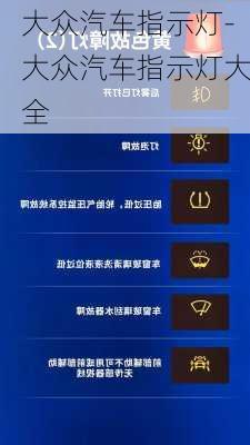 大众汽车指示灯-大众汽车指示灯大全