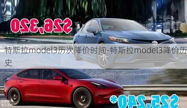 特斯拉model3历次降价时间-特斯拉model3降价历史