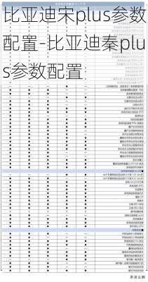 比亚迪宋plus参数配置-比亚迪秦plus参数配置