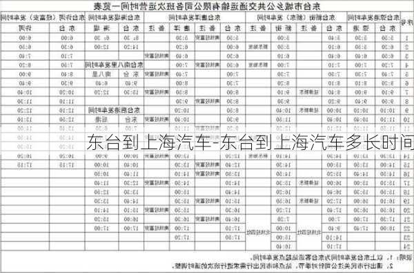 东台到上海汽车-东台到上海汽车多长时间