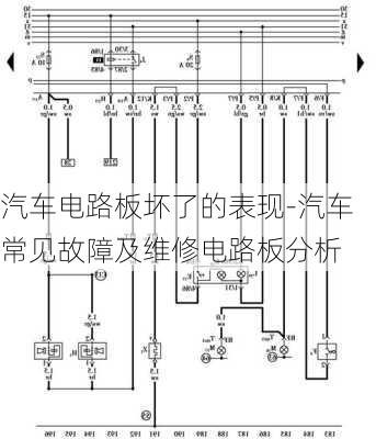 汽车电路板坏了的表现-汽车常见故障及维修电路板分析