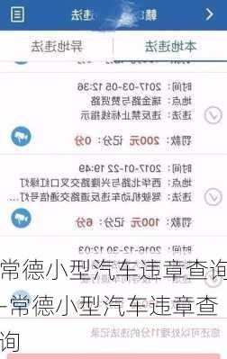 常德小型汽车违章查询-常德小型汽车违章查询