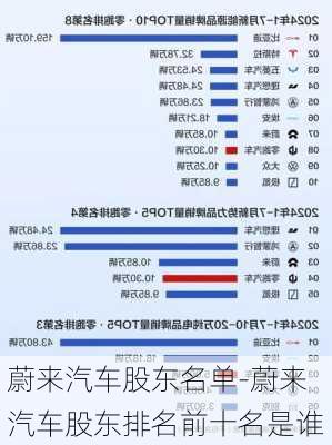 蔚来汽车股东名单-蔚来汽车股东排名前十名是谁