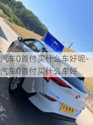 汽车0首付买什么车好呢-汽车0首付买什么车好