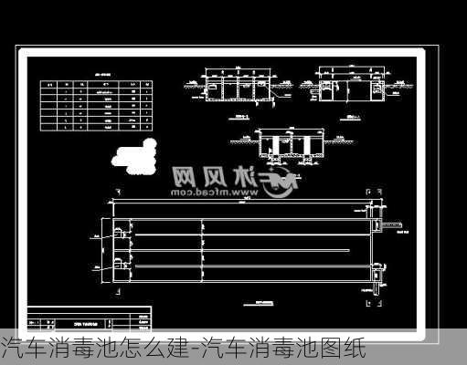 汽车消毒池怎么建-汽车消毒池图纸