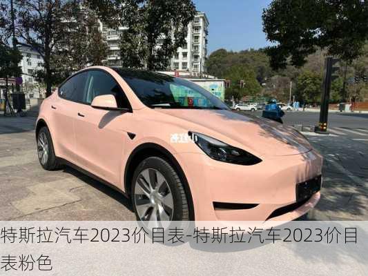 特斯拉汽车2023价目表-特斯拉汽车2023价目表粉色