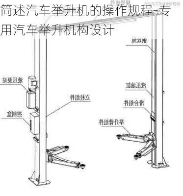 简述汽车举升机的操作规程-专用汽车举升机构设计