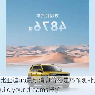 比亚迪up最新消息价格走势预测-比亚迪 build your dreams报价