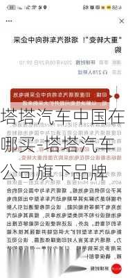 塔塔汽车中国在哪买-塔塔汽车公司旗下品牌