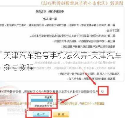 天津汽车摇号手机怎么弄-天津汽车摇号教程