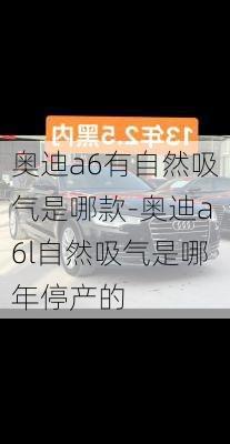 奥迪a6有自然吸气是哪款-奥迪a6l自然吸气是哪年停产的