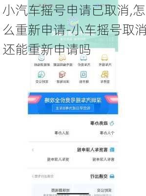 小汽车摇号申请已取消,怎么重新申请-小车摇号取消还能重新申请吗