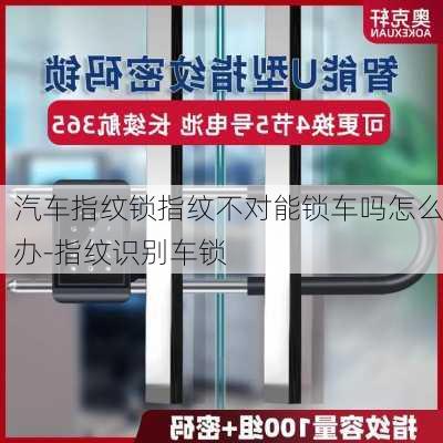 汽车指纹锁指纹不对能锁车吗怎么办-指纹识别车锁