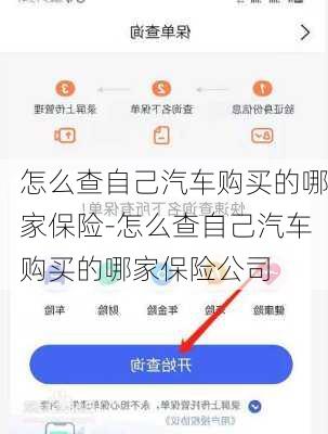 怎么查自己汽车购买的哪家保险-怎么查自己汽车购买的哪家保险公司