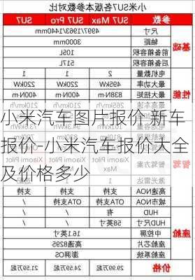 小米汽车图片报价 新车报价-小米汽车报价大全及价格多少