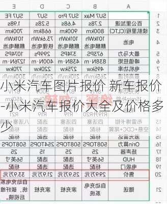 小米汽车图片报价 新车报价-小米汽车报价大全及价格多少